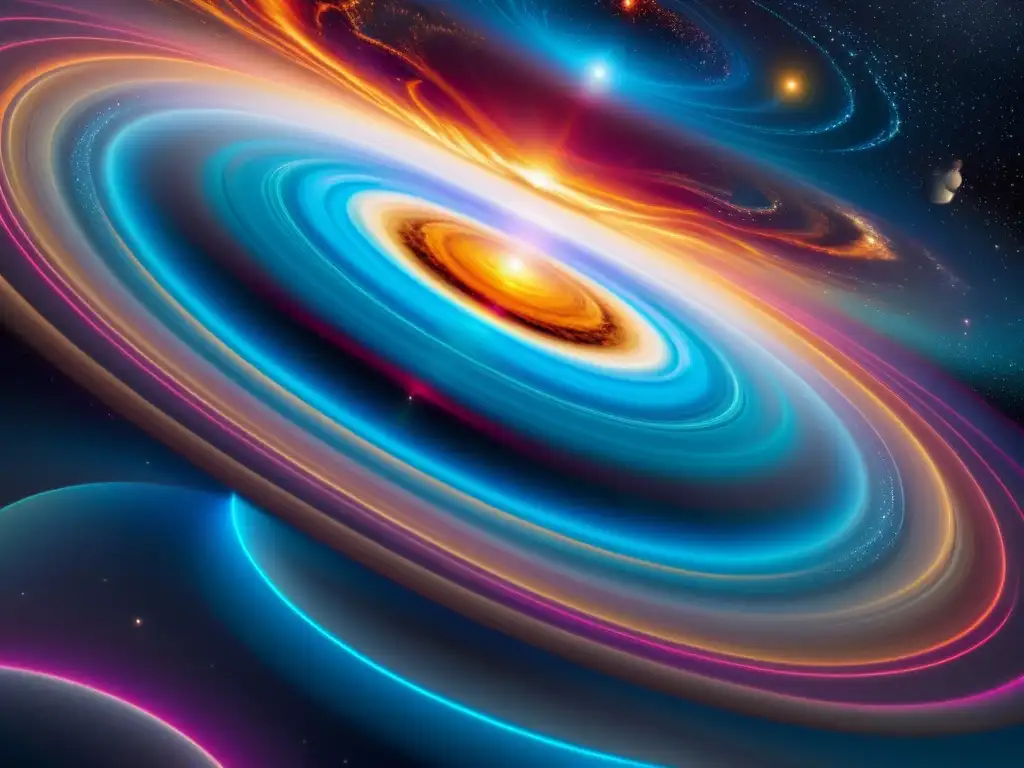 Universos paralelos: un cosmos vibrante y fascinante Una representación asombrosa de un cosmos multiforme y vibrante, con universos alternativos y leyes físicas únicas