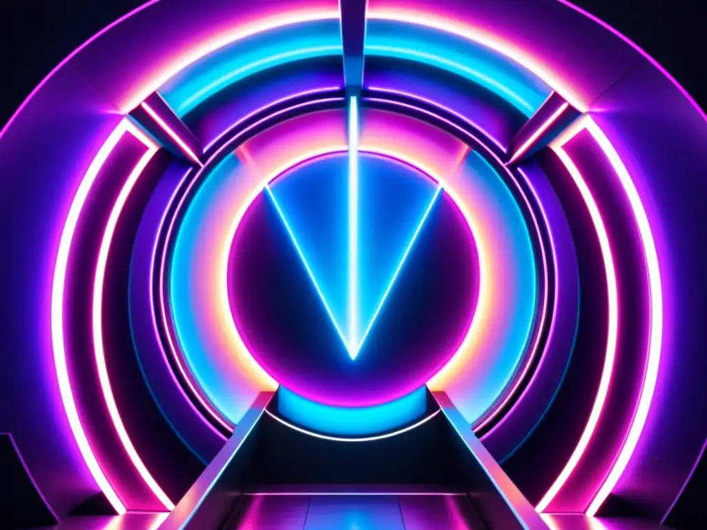 Portal interdimensional: Nave espacial futurista Un asombroso viaje interdimensional a través de un portal de energía vibrante, con una nave espacial futurista