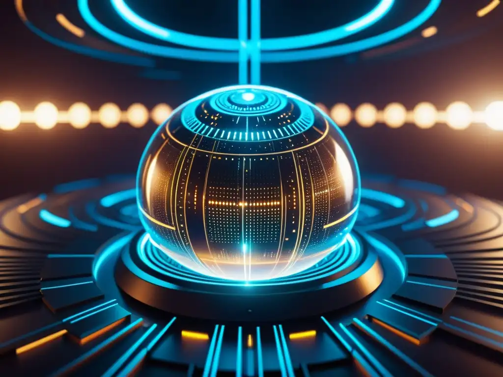 Red Cósmica: Sistema informático futurista en 8k Deslumbrante sistema informático futurista en el universo como información cuántica