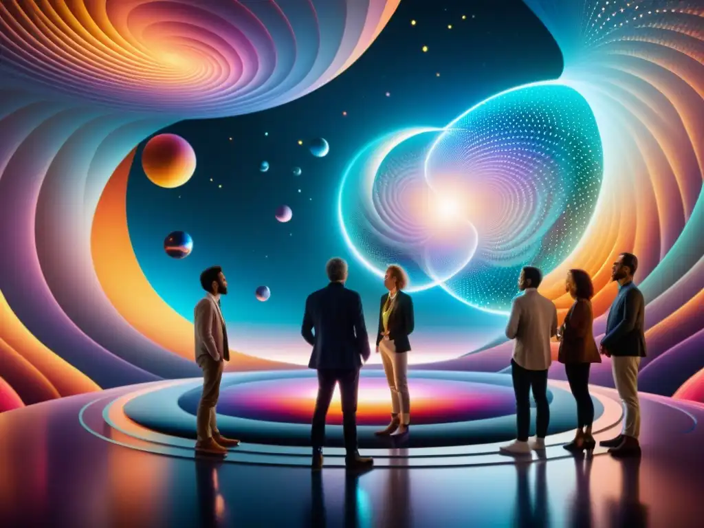 Deslumbrante paisaje multiversal: físicos cuánticos en debate Grupo de físicos debate en paisaje multiverso con evidencia universos paralelos física cuántica
