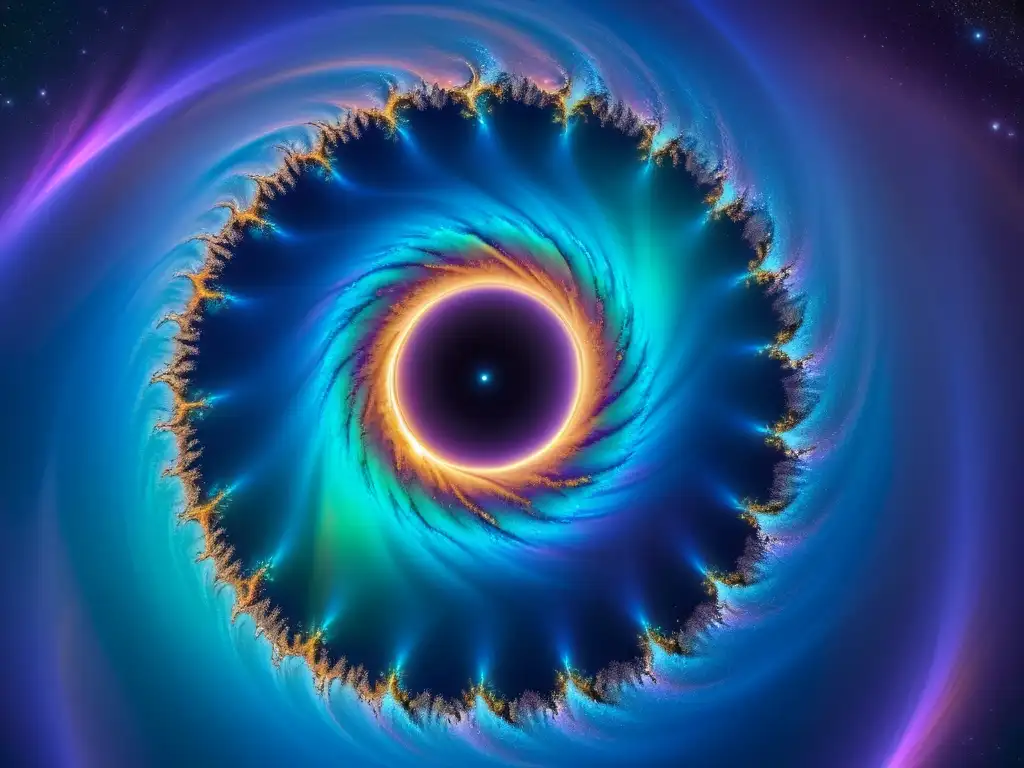 Espectacular imagen en 8k de un misterioso agujero de gusano en el espacio Maravillosa estructura de agujeros de gusano en el espacio, con colores vibrantes y un espectáculo cósmico