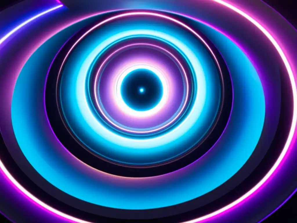 Viaje estelar a través del cosmos: nave futurista en wormhole Una nave espacial futurista viaja a través de un vibrante agujero de gusano, evocando descubrimientos interdimensionales y singularidad tecnológica