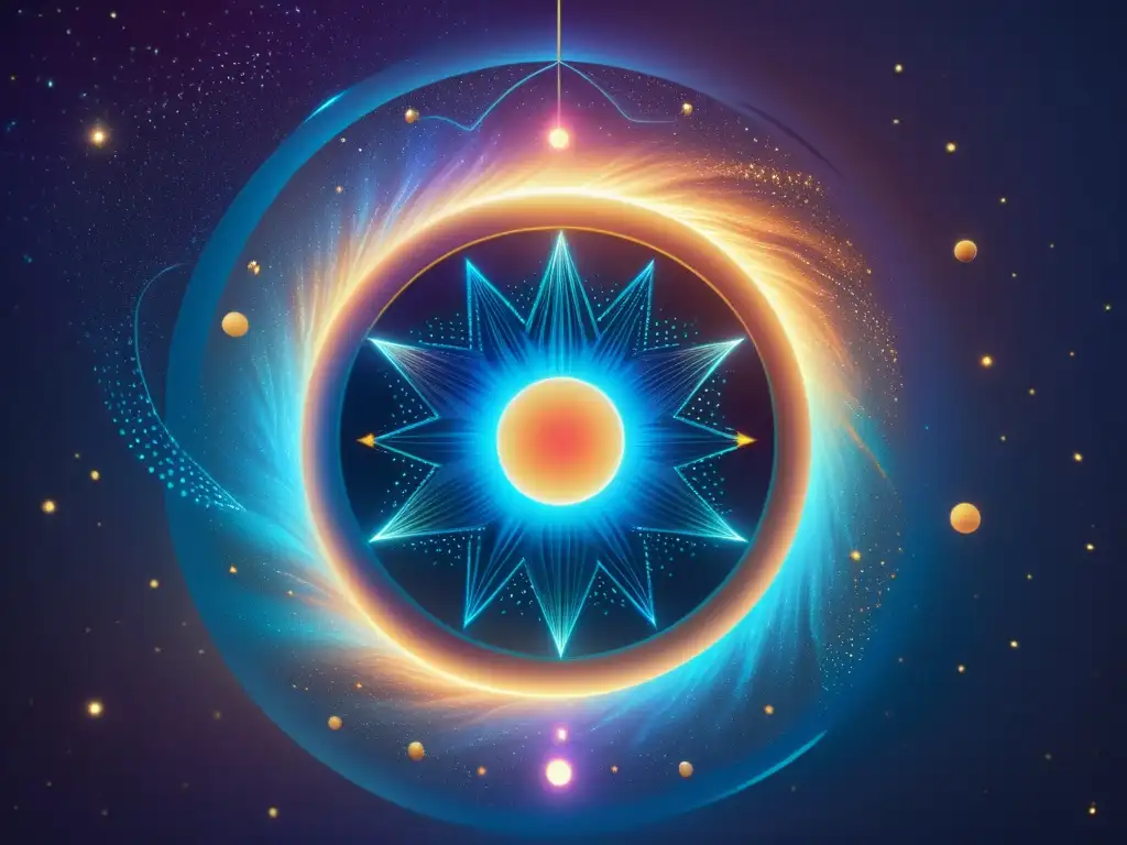 Portal iridiscente en el cosmos: Viaje interdimensional Un portal iridiscente y vibrante en el cosmos estrellado, invitando a la comunicación intertemporal universos paralelos