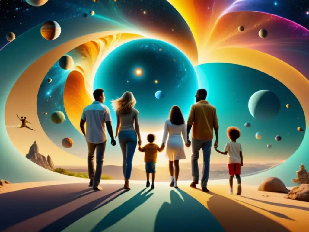 Portal Familiar: Viaje Interdimensional Portales interdimensionales muestran impacto en dinámicas familiares en 8k