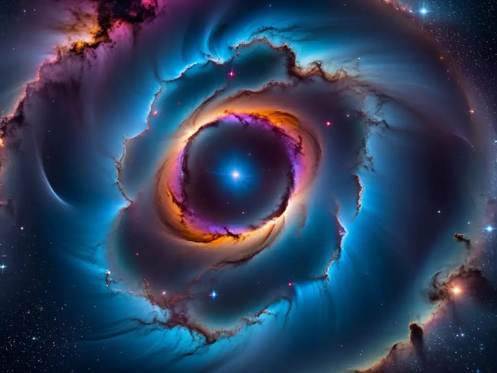 Portal a Universos Paralelos: Nebulosa Multicolor Un universo asombroso de nebulosas multicolores y portales a otros mundos, captando los principios astrofísicos en universos paralelos